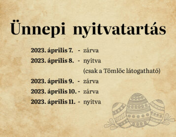 Ünnepi nyitvatartás