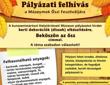 Múzeumok Őszi Fesztiválja – pályázat