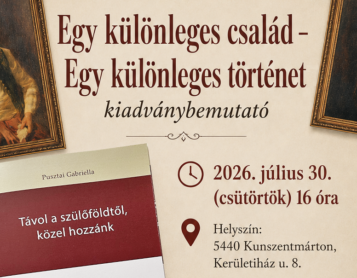 Egy különleges család – Egy különleges történet – kiadványbemutató